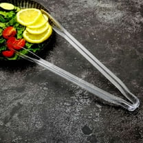 Efavormart 3 Pack | 12" Clear Plastic Serving Tongs, Catering Disposable Food Service Tongs