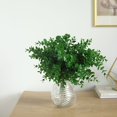 thumbnail image 1 of Efavormart 3 Pack | 13.5" Faux Eucalyptus Bushes Artificial Greenery Spray, Fake Eucalyptus Branches - Dark Green, 1 of 9