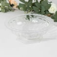 thumbnail image 1 of Efavormart 3 Pack Clear Roman Style Footed Compote Bowl Flower Vase, Round Decorative Plastic Planter Pedestal Vase Centerpiece - 10", 1 of 5