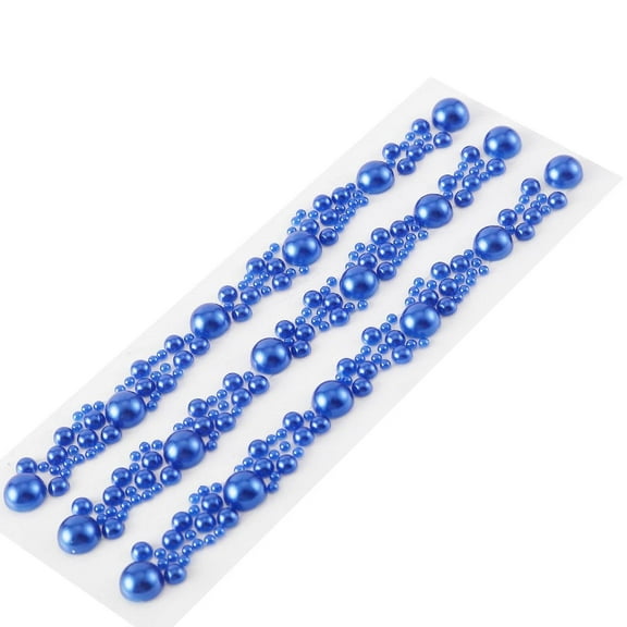 Efavormart 3 Sets Royal Blue Self Adhesive Rhinestone Sticker Peel & Stick DIY Craft Stickers