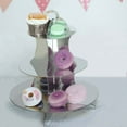 thumbnail image 1 of Efavormart 3 Tier 14" Metallic Silver Cardboard Cupcake Stand Cupcake Holder Dessert Stand, 1 of 5