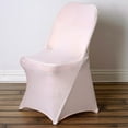 thumbnail image 1 of Efavormart 30 PCS Blush/Rose Gold Spandex Stretch Folding Chair Cover, 1 of 10