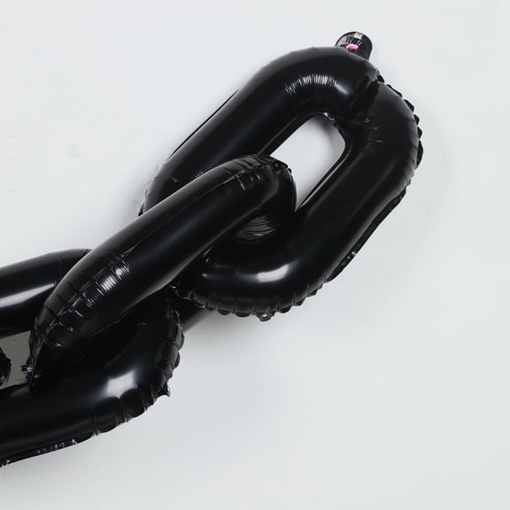 Efavormart 30 Pack Black Chain Link Balloons – Durable Foil Balloon connect up to 16ft for Parties & Events