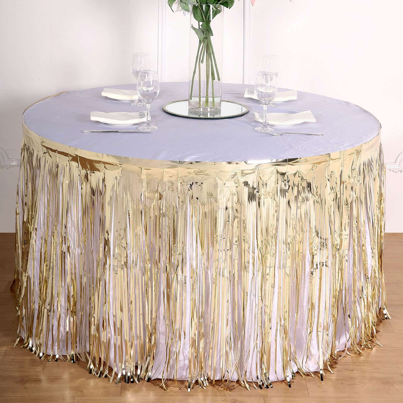 Fringe table skirt walmart hotsell