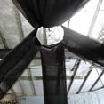 thumbnail image 1 of Efavormart 30FT Fire Retardant Black Sheer Voil Curtain Panel Backdrop Ceiling Drapery Organza For Event, 1 of 11