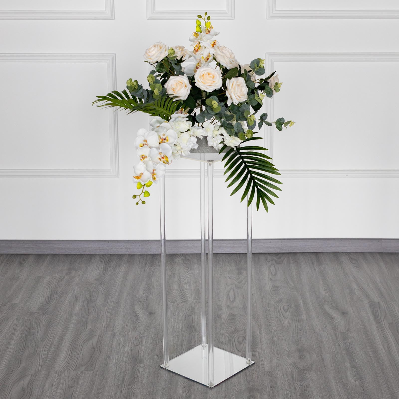 Efavormart 32" Clear Acrylic Flower Stand, Decorative Vase Table