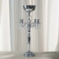thumbnail image 1 of Efavormart 33" Tall Silver Arm Shiny Metal Candelabra Chandelier Votive Candle Holder Wedding Centerpiece, 1 of 6