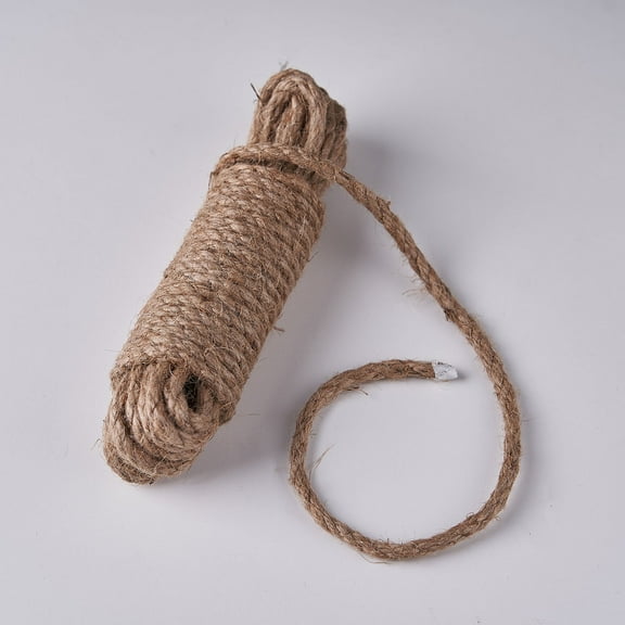 Efavormart 33FT - 8mm Natural Jute Rope Twine String, Craft Rope for Home, DIY Craft Projects, Gardening, Gifts Wrapping, Wall Decorations