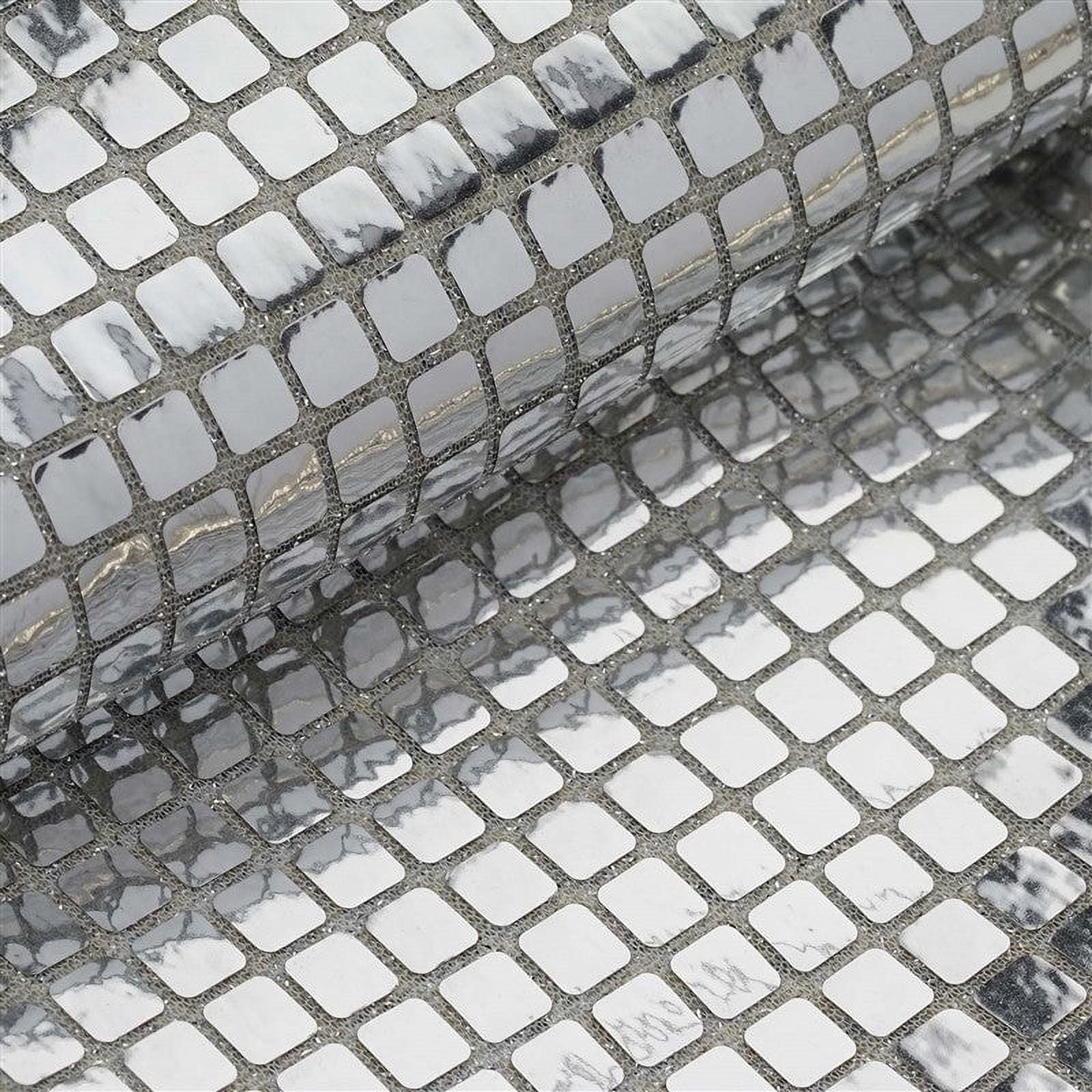 Efavormart 35" x 10 Yards Silver Metallic Foil Disco Ball Mirror Fabric By The Bolt