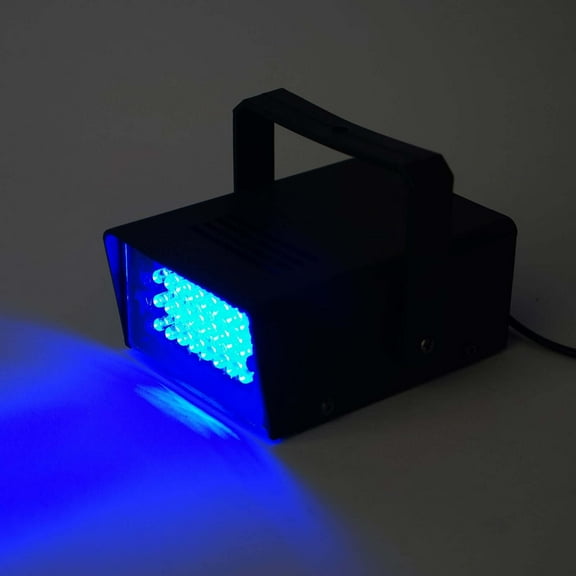 Efavormart 35W Mini Strobe Light with 24 Bright Blue LEDs, Stage Uplight with Variable Flash and Speed Control