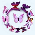 thumbnail image 1 of Efavormart 36 Pack 3D DIY Butterfly Magnet Wall Decoration Stickers - Purple Collection For Wedding Party Home Decor, 1 of 10
