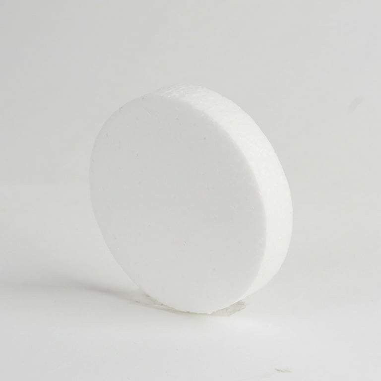 Foam Craft Disc 12 Inch Styrofoam Disk for Art & Crafts (8 Piece Set)