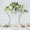 thumbnail image 1 of Efavormart 38" Gold Metal Floral Arch Frame Wedding Table Centerpiece Stand With Curvy Design, Large Table Display Or Aisle Prop, 1 of 11