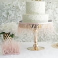 thumbnail image 1 of Efavormart 39" Dusty Rose Real Ostrich Feather Trims With Satin Ribbon Tape For Wedding Decoration, 1 of 11