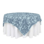 Efavormart 120" Beige Grandiose 3D Rosette Satin Round Tablecloth For ...
