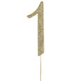 thumbnail image 1 of Efavormart 4.5" Tall Gold Shinny Rhinestone Letters Cake Toppers For Wedding Birthday Party Special Event Personalized Decor - H, 1 of 10