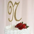 thumbnail image 1 of Efavormart 4.5" Tall Gold Shinny Rhinestone Letters Cake Toppers For Wedding Birthday Party Special Event Personalized Decor - N, 1 of 11