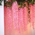thumbnail image 1 of Efavormart 4 Ft Pink Artificial Wisteria Vine Hanging Garland for DIY Wedding Bouquets Centerpieces Arrangements Decorations, 1 of 10