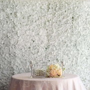 Efavormart 4 PCS White Silk Hydrangea Flower Mat Wall Wedding Event Decor for DIY Centerpieces Arrangements Party Decorations