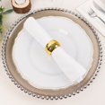 Efavormart 4 PCS Wholesale Gold Acrylic Napkin Rings for Place Settings