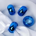 thumbnail image 1 of Efavormart 4 PCS Wholesale Midnight Blue Acrylic Napkin Rings for Place Settings Wedding Receptions Dinner or Holiday Tableware, 1 of 9
