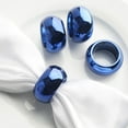 thumbnail image 1 of Efavormart 4 PCS Wholesale Navy Blue Acrylic Napkin Rings for Place Settings Wedding Receptions Dinner or Holiday Parties Tableware, 1 of 9