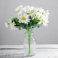 thumbnail image 1 of Efavormart 4 Pack - 11" White Artificial Daisy Flower Bushes, Silk Flowers  - Perfect for Wedding, Party Decorations, Upscale Occasions, Birthday Celebrations, and Any Special Events, 1 of 10