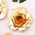 thumbnail image 1 of Efavormart 4 Pack 12” 3D Craft Rose Gold Real Feel Foam Rose for DIY Wedding Bouquets Arrangements Party Home Decorations, 1 of 11