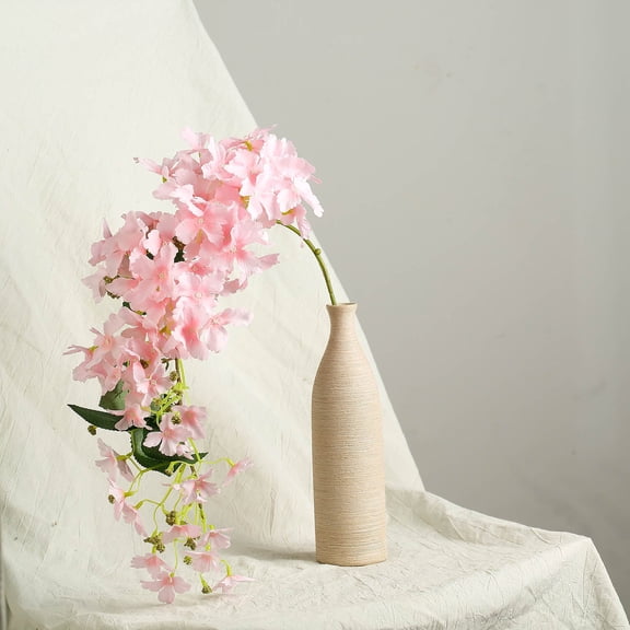 Efavormart 4 Pack 41" Tall Pink Silk Hydrangea Stems Artificial Flowers For Wedding Floral Arrangements