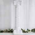 thumbnail image 1 of Efavormart 4 Pack 41" Tall White PVC Height Adjustable Artistic Roman Wedding Inspired Pedestal Column Plant Stand, 1 of 10