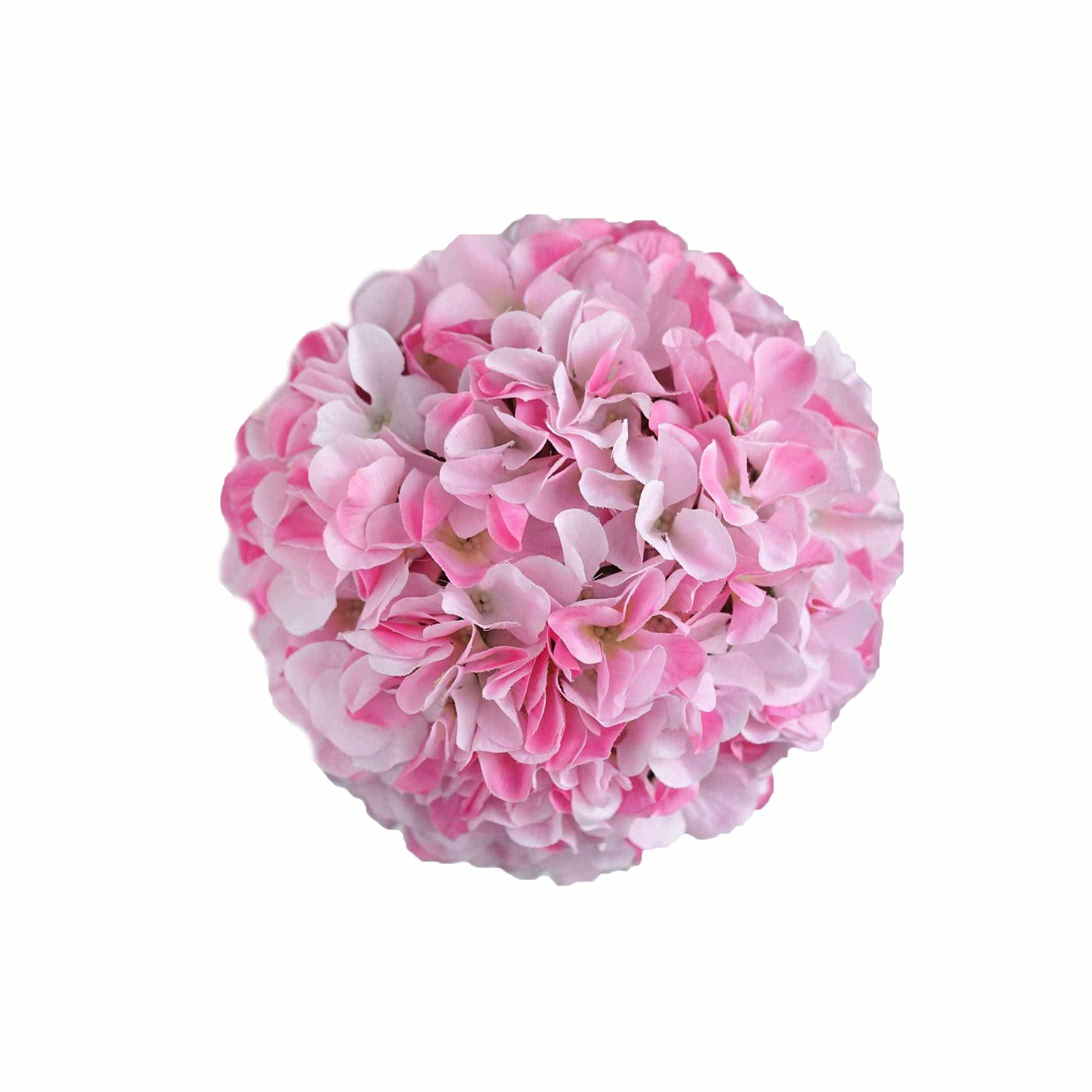 Efavormart 4 Pack 7" Pink Silk Hydrangea Kissing Flower Balls Wedding ...