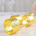 thumbnail image 1 of Efavormart 4 Pack | Shiny Gold Basket Weave Napkin Rings, Metallic Napkin Holders, 1 of 11