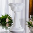 thumbnail image 1 of Efavormart 4 Pack | White Italian Inspired Pedestal Stand | Flower Plant Pillar - 22" Tall PVC, 1 of 11