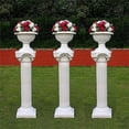 thumbnail image 1 of Efavormart 4 Pack 36" Tall White PVC Height Adjustable Empirical Roman Inspired Pedestal Column Plant Stand, 1 of 7