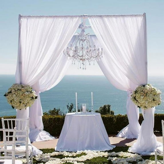 Efavormart 4 Post Height Adjustable Canopy Chuppah Mandap Wedding Photo - Hardware Kit Only