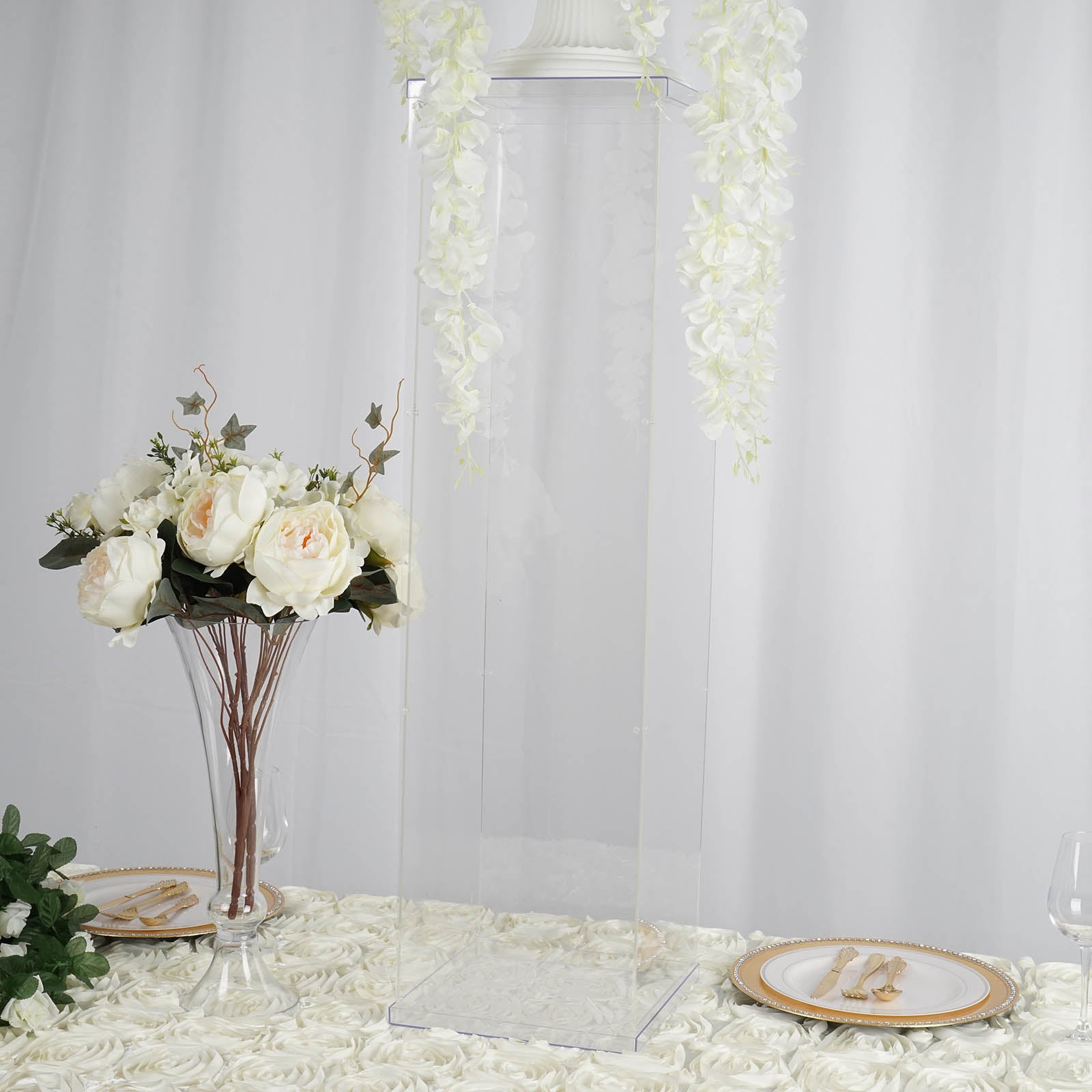 Efavormart 40" Acrylic & Lucite Wedding Decor Ideas Clear Display Box
