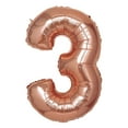 thumbnail image 1 of Efavormart 40" Metallic Blush/Rose Gold Mylar Foil Helium/Air Number Balloons - 3, 1 of 5