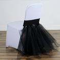 thumbnail image 1 of Efavormart 40 PCS Black Spandex Chair Tutu Cover Skirt, Wedding Event Chair Decor, 1 of 8