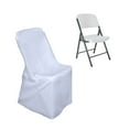 thumbnail image 1 of Efavormart 40 PCS White Polyester Lifetime Folding Chair Covers, Durable Reusable Chair Covers, 1 of 11