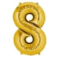 thumbnail image 1 of Efavormart 40" Shiny Metallic Gold Mylar Foil Helium/Air Number and Letter Balloons, 1 of 9