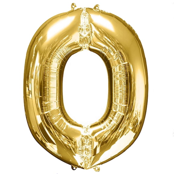 Efavormart 40" Shiny Metallic Gold Mylar Foil Helium/Air Number and Letter Balloons