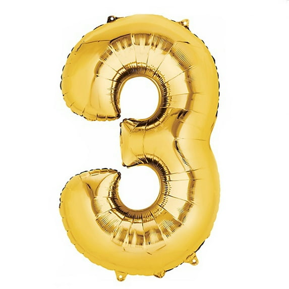 Efavormart 40" Shiny Metallic Gold Mylar Foil Helium/Air Number and Letter Balloons