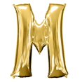 thumbnail image 1 of Efavormart 40" Shiny Metallic Gold Mylar Foil Helium/Air Number and Letter Balloons, 1 of 10