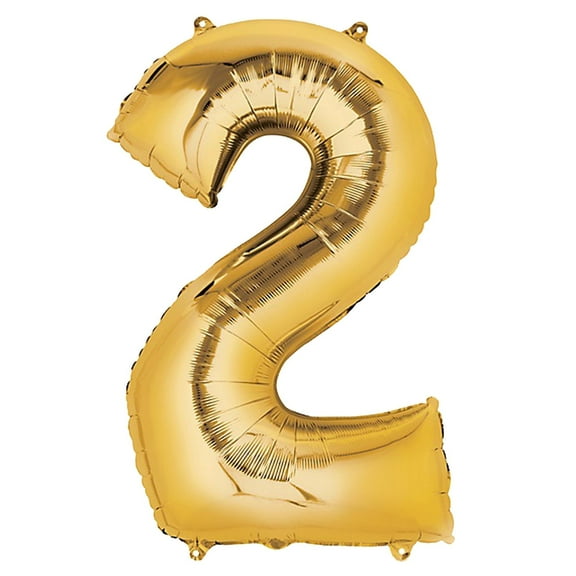 Efavormart 40" Shiny Metallic Gold Mylar Foil Helium/Air Number and Letter Balloons