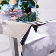 thumbnail image 1 of Efavormart 40"x90" Silver Metallic Foil Rectangle Tablecloth, Disposable Table Cover for Wedding, Baby Showers, Birthday, Party, Banquet, Table Decorations, 1 of 5