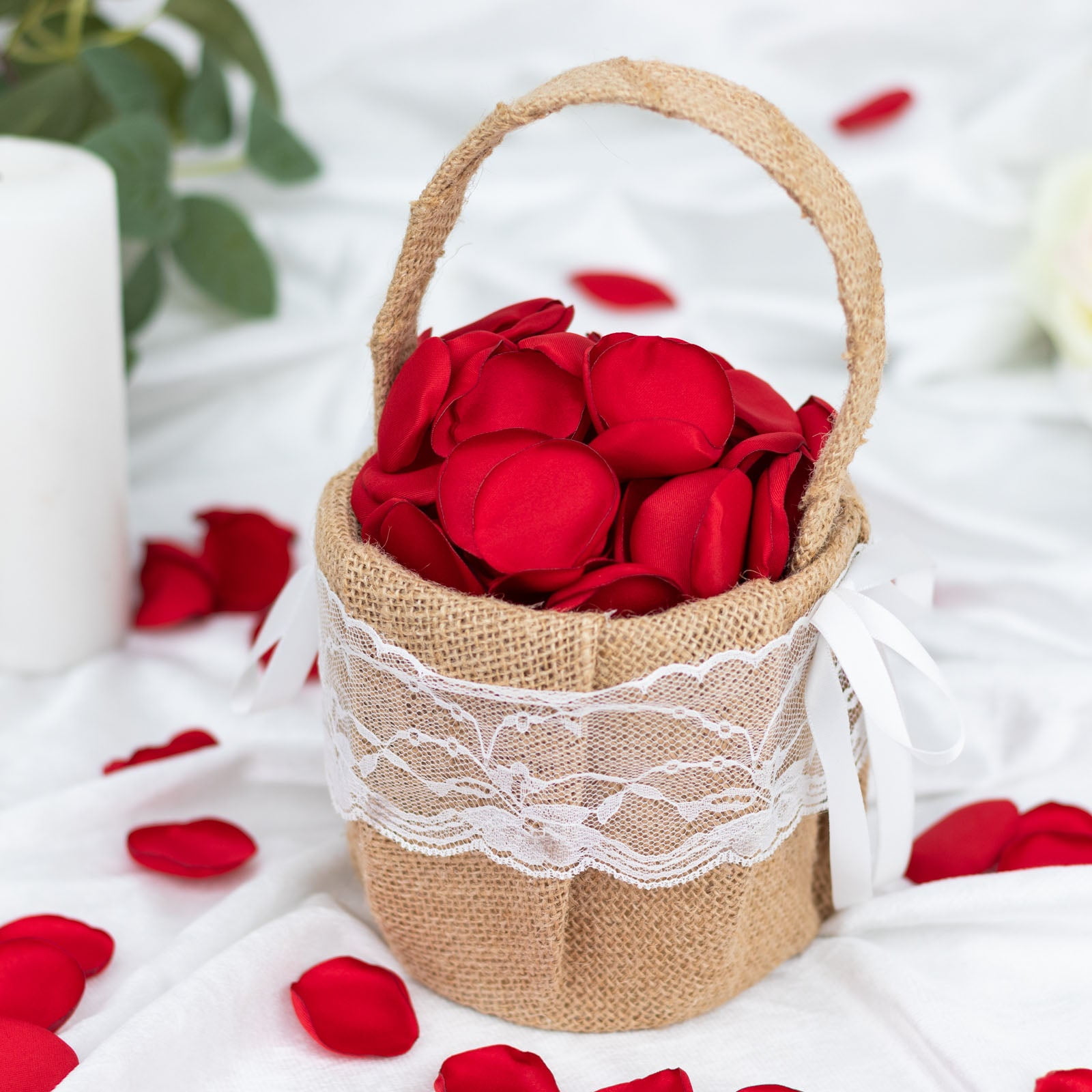 Efavormart 400 Pack | Matte Red Silk Rose Petals, Life-Like Silk Flower ...