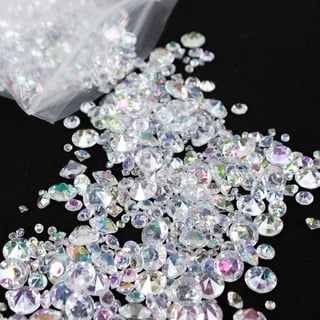 50pcs Fake Plastic Jewels Acrylic Gem Crystal Diamonds Clear Treasure for  Table Scatters Decoration Wedding Display Vase Fillers - AliExpress
