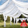 thumbnail image 1 of Efavormart 40Ft White Ceiling Drapes Sheer Curtain Panels Fire Retardant Fabric With 4" Pocket, 1 of 10