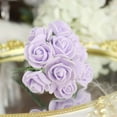 thumbnail image 1 of Efavormart 48 Roses | 4" Tall Lavender Real Touch Artificial DIY Foam Rose Flowers With Stem, Craft Rose Buds, 1 of 5