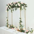 thumbnail image 1 of Efavormart 48" Tall Gold Adjustable Over The Table Metal Stand, Collapsible Flower Arch Rod Stand, 1 of 11